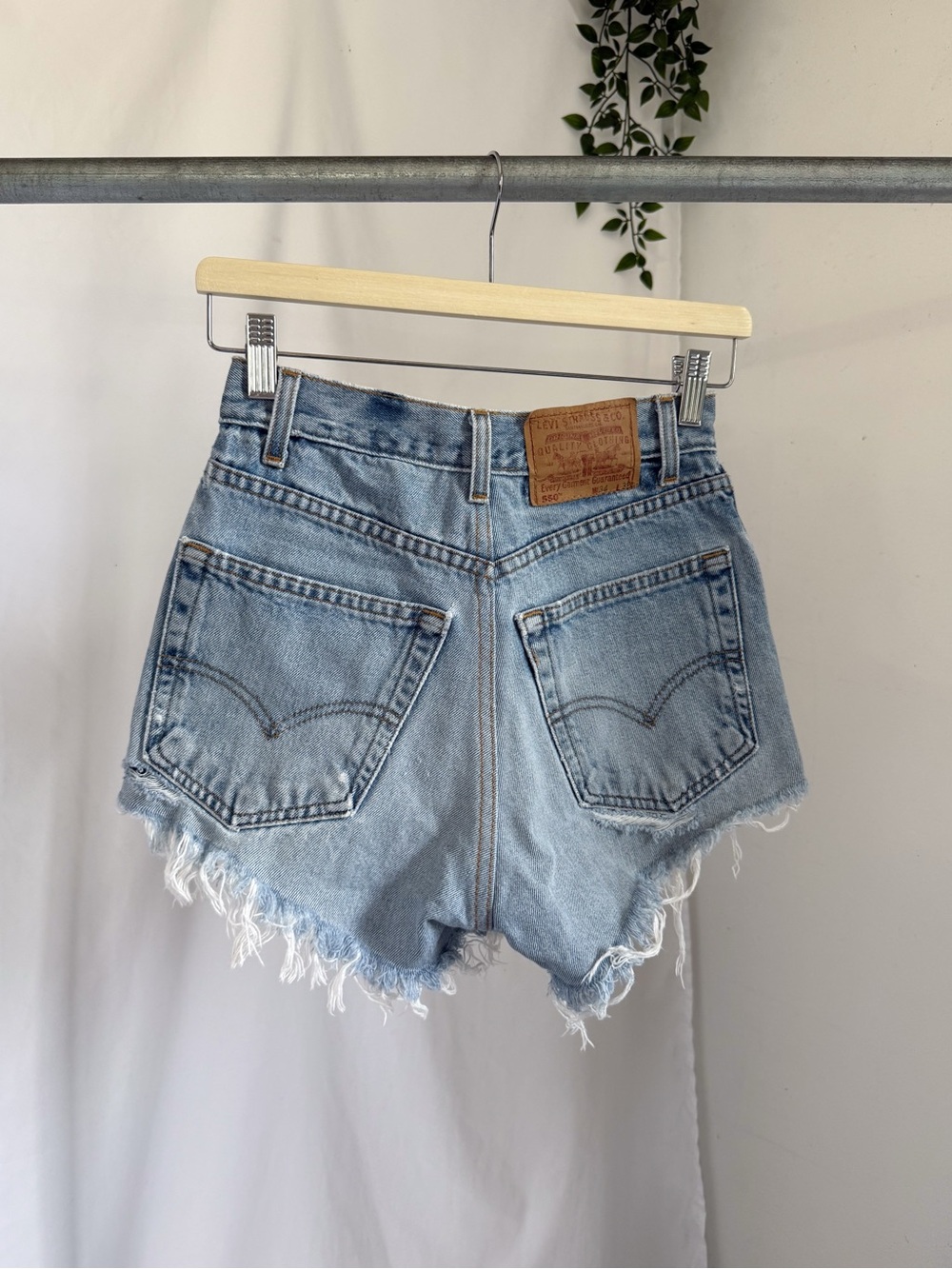 Levi's Light Blue Denim Cutoff Jean Shorts
